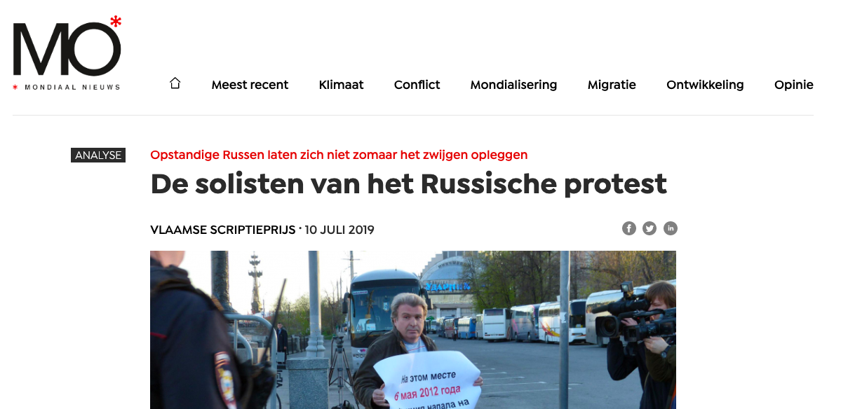 UGent mo magazine russisch protest