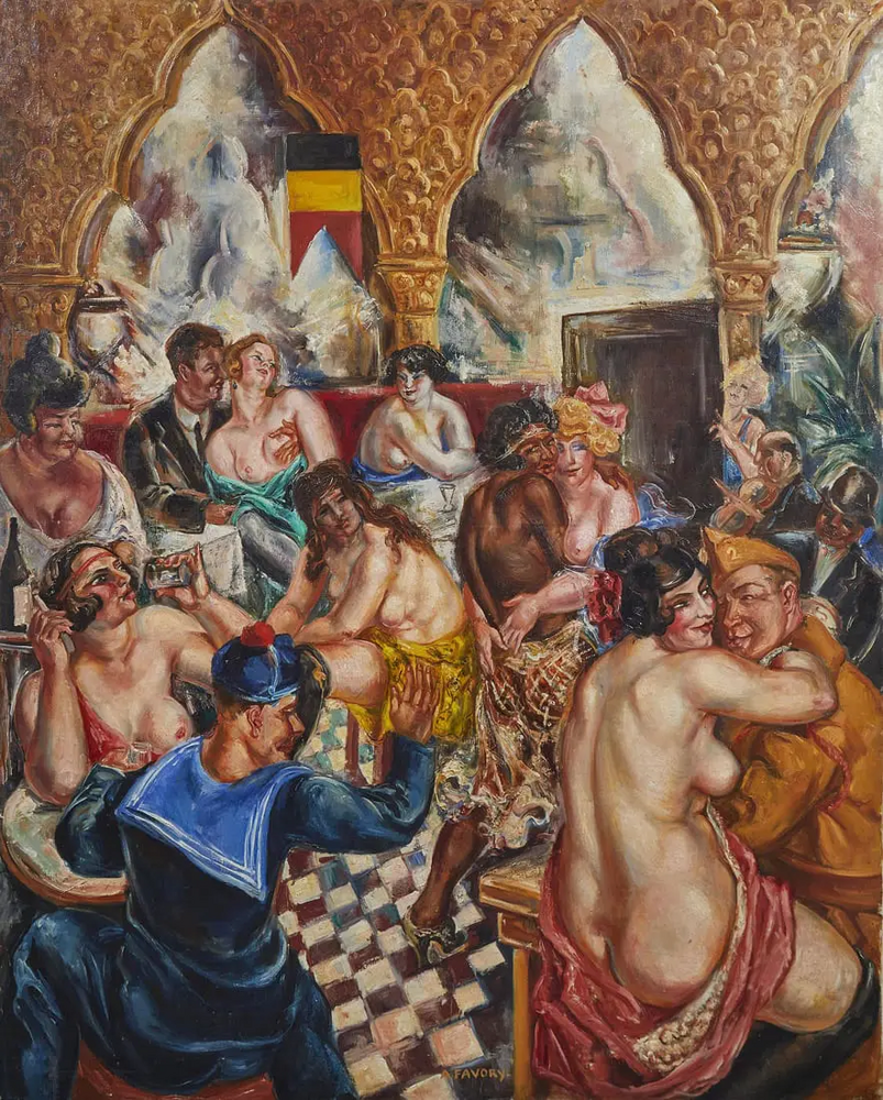 André Favory, Le "Cristal Palace" à Anvers, ca. 1922.