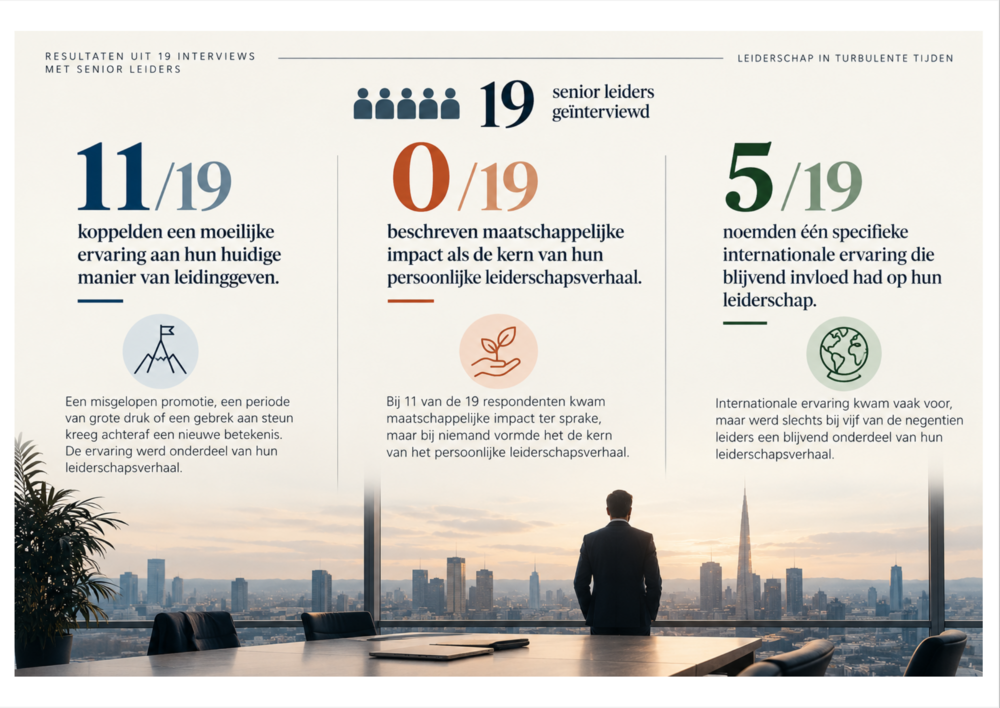 Infographic onderzoeksresultaten leiderschap.