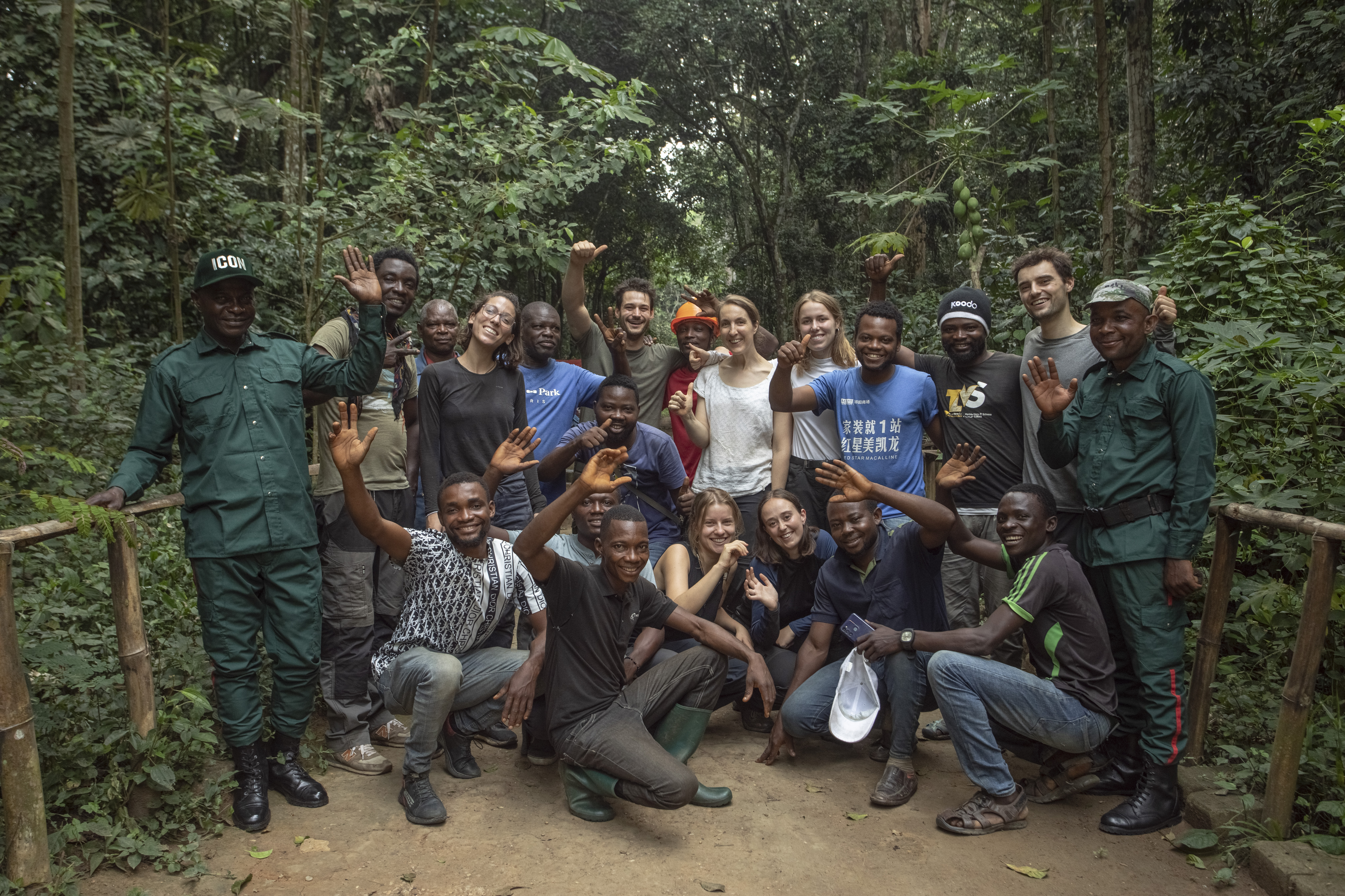 Het team in Yangambi