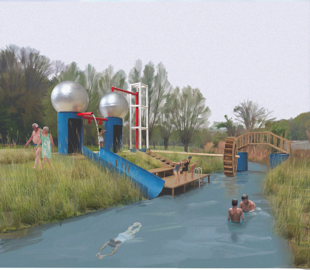     Het waterfeest: het gezuiverde water wordt "gevierd" 
