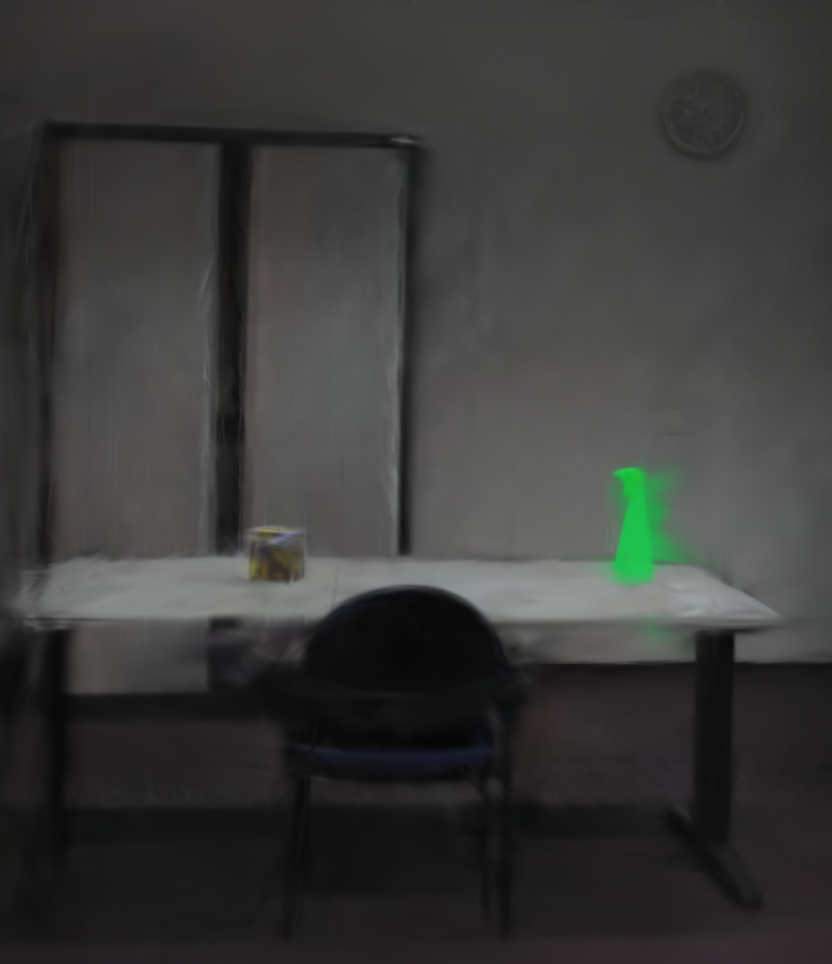 Forensic overlay: beperkte training: spuitfles groen